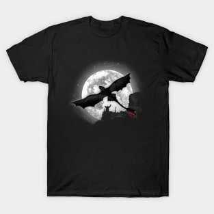 Moonlight Dragon Rider T-Shirt